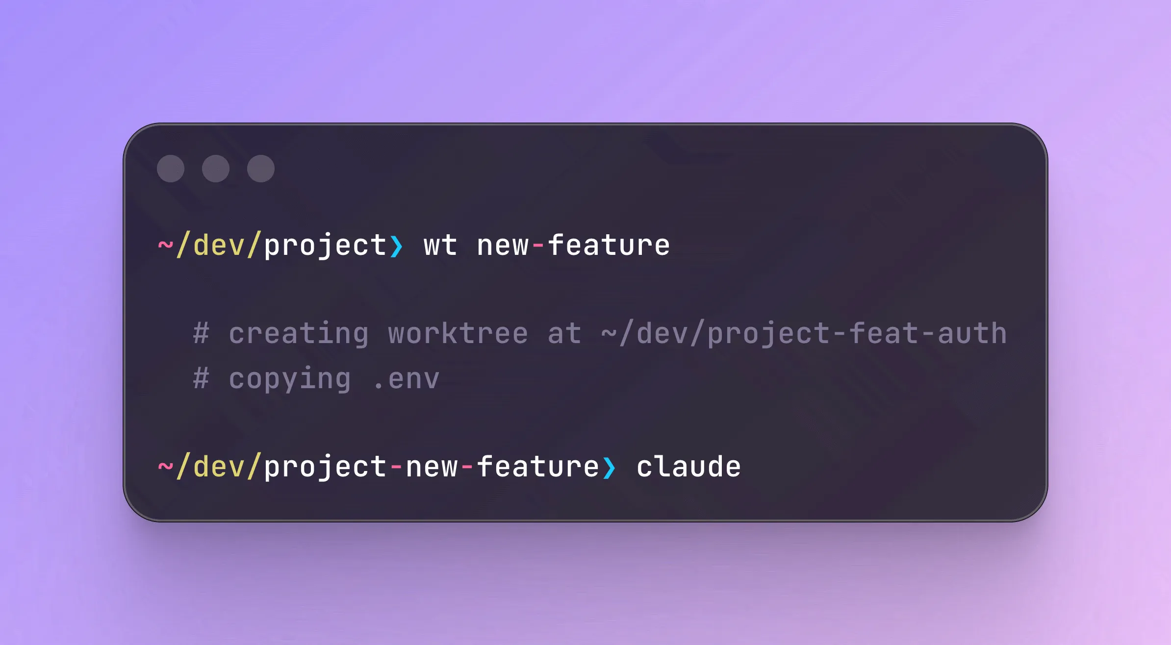 wt git worktree helper